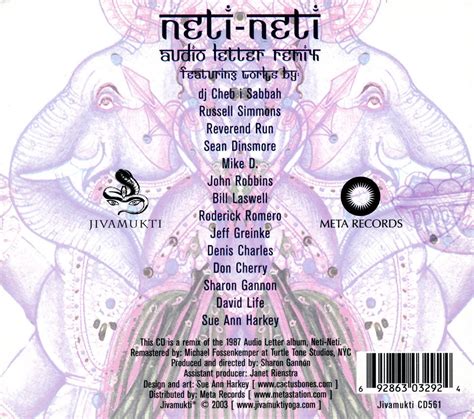 Neti-Neti Audio Letter Remix | various | Sue Ann Harkey