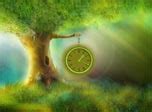Magic Tree Clock Screensaver: clocks can grow on the trees!