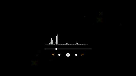 15 Second audio visualizer black screen video music player icon ...