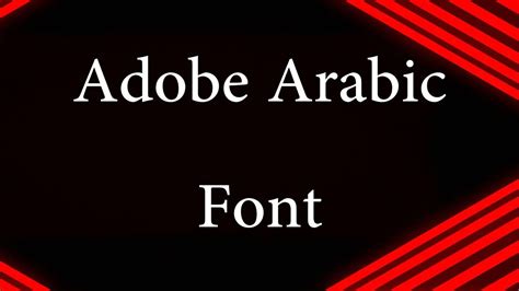 Adobe Arabic Font Free Download