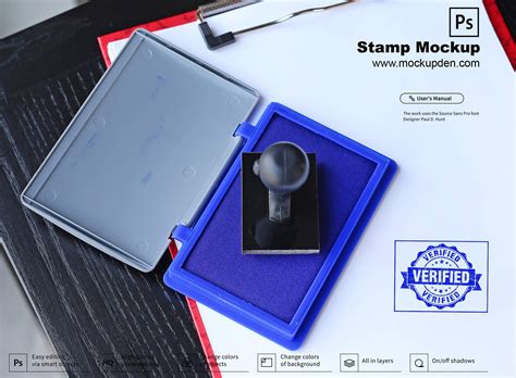 24+ Free Creative Stamp Mockup PSD Template For Designers