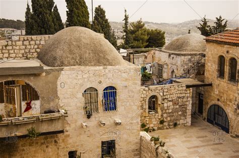 Exterior of King David's Tomb, Jerusalem, Israel stock photo - OFFSET