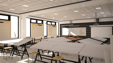 Architecture Design Studio Classroom - 3D Model by zyed