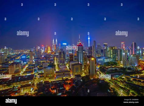 Kuala Lumpur, Malaysia City Center skyline at night Stock Photo - Alamy