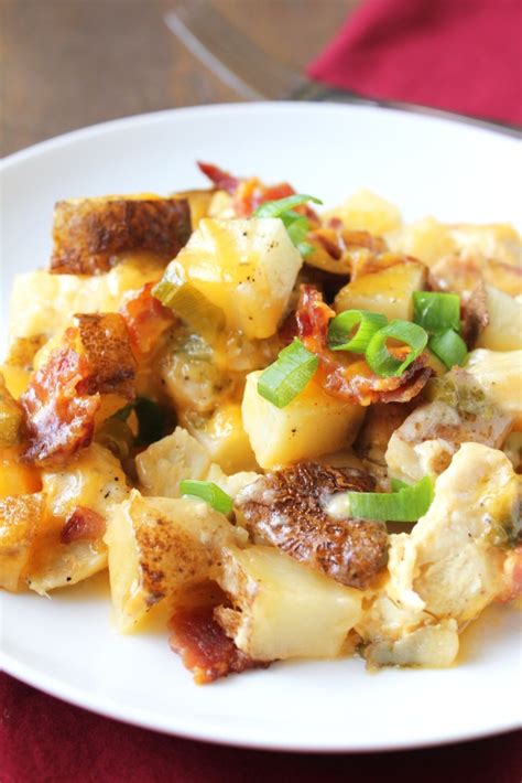 Loaded Baked Potato & Chicken Casserole - Delicious as it Looks