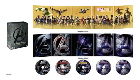 Marvel Studios: Avengers 1-4 Box Set + Bonus Disc (Blu-ray) - Walmart.com