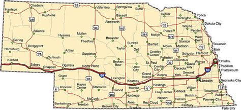 Nebraska County Map