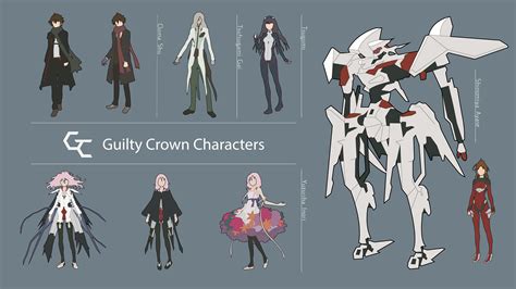 [Fanart][OC] I vectorized some of Guilty Crown's characters from the ...