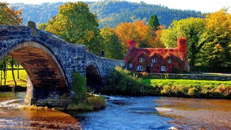 Autumn in Llanrwst - Wales, United Kingdom - backiee