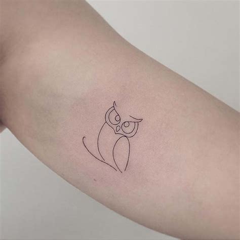 Small Owl Tattoos Behind Ear