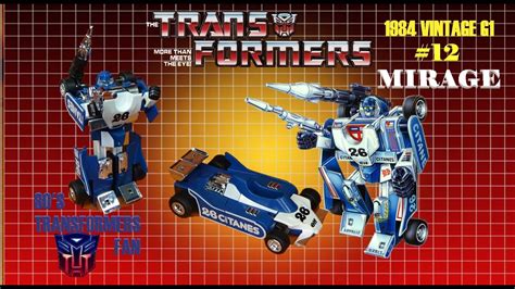 TRANSFORMERS G1 AUTOBOT MIRAGE VINTAGE TOY REVIEW - YouTube