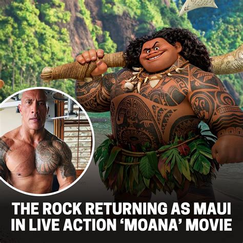 The Rock returning as Maui in live action ‘Moana’ movie - AM981 Hunter ...