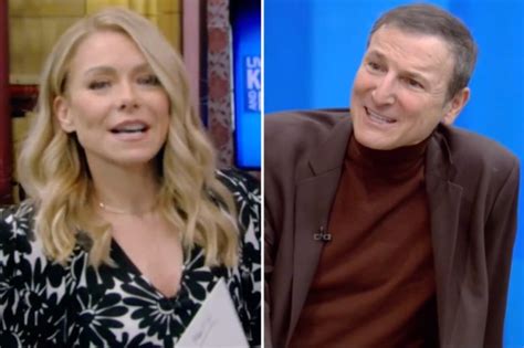 Kelly Ripa mocks Live producer as she jumps from seat to borrow prop ...