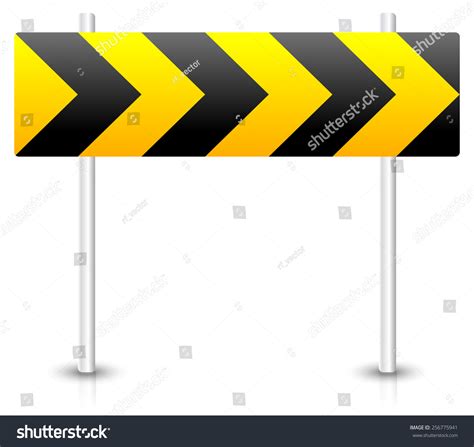 Road Construction Roadblock Sign Stock Vector (Royalty Free) 256775941 ...