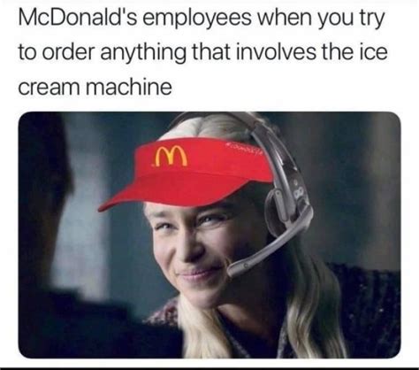 That face | McDonald's Ice Cream Machine | Know Your Meme