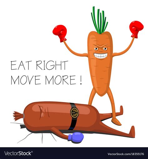 Funny poster diet Royalty Free Vector Image - VectorStock