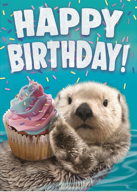 Happy Birthday Otter Card - Timeless Toys Ltd.