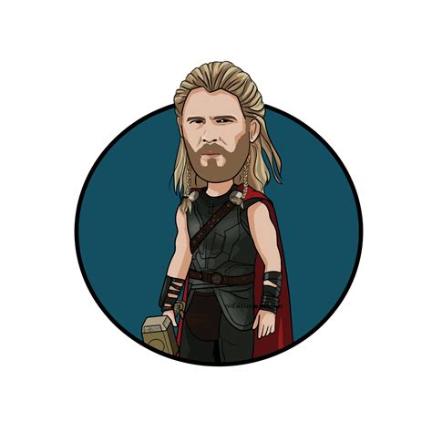 thor avengers vector illustration 4415116 Vector Art at Vecteezy