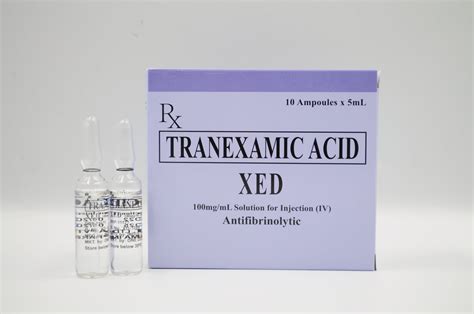 Tranexamic Acid (Xed) 100mg/mL IV Injection | Sahar Pharma