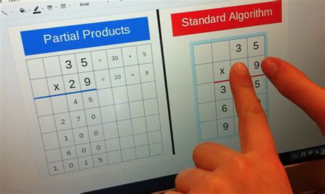 Fourth grade Lesson Partial Products & Standard Algorithm Part 1