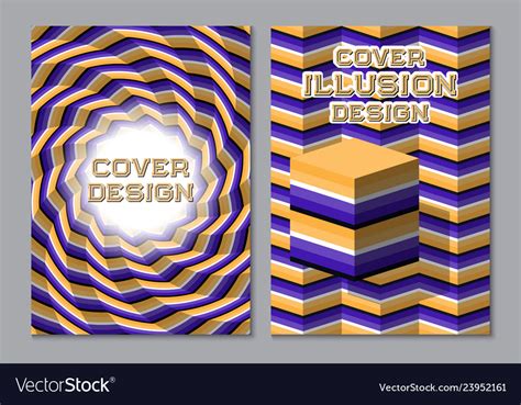 Purple orange color scheme book cover design Vector Image