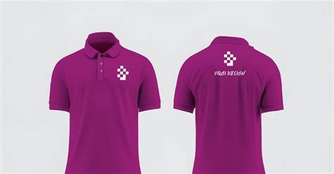 Polo T-Shirt Mockup Front and Back PSD Mockup