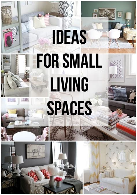 IDEAS for Small Living Spaces | Small space living, Small living, Small living rooms