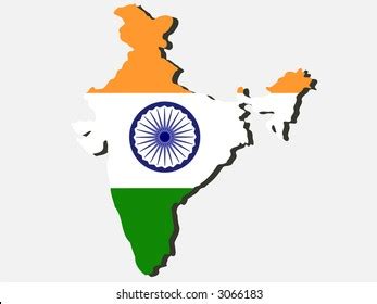 Asia Highlighted India Map Vector Illustration 스톡 벡터(로열티 프리) 341365643 ...