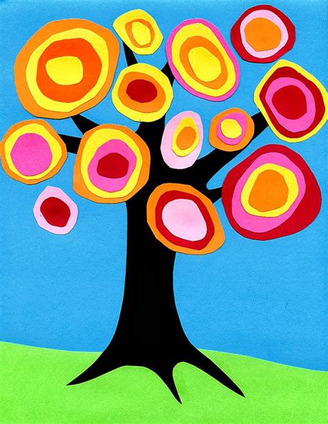 Kandinsky Tree Collage · Art Projects for Kids