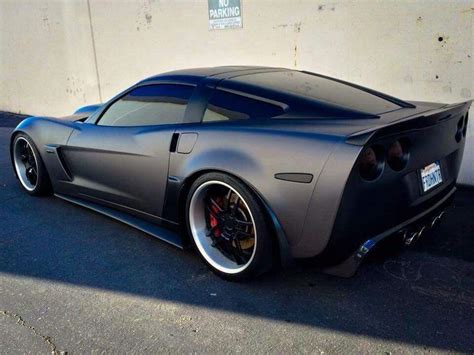 Matte black corvette | Black corvette, Car car, Vette