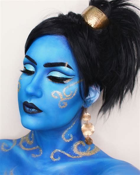 genie makeup | Disney halloween makeup, Disney makeup, Disney character ...