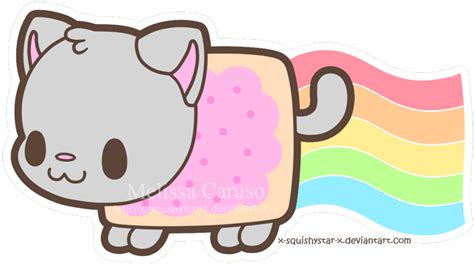 Squishy Nyan Cat by x-SquishyStar-x on deviantART Nyan Cat, Pusheen Cat, Cute Animal Drawings ...