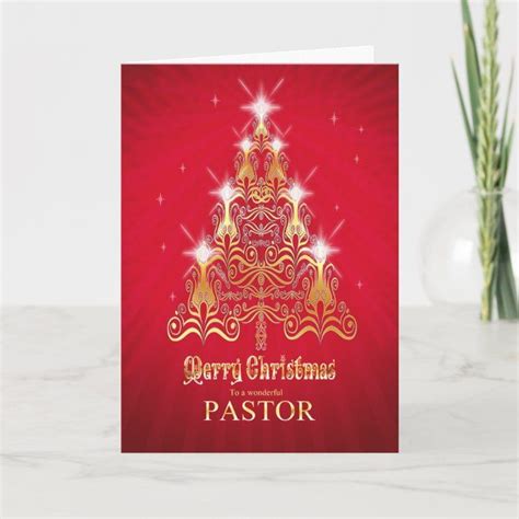 Pastor, Christmas tree Christmas card | Zazzle.com | Christmas tree ...