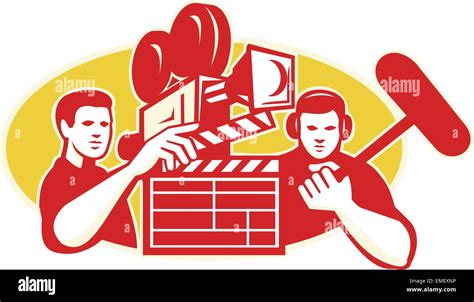 Film Director Movie Camera Clapper Soundman Stock Vector Image & Art - Alamy