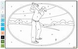 Golf Color By Number  Free Printable Coloring Pages sketch template