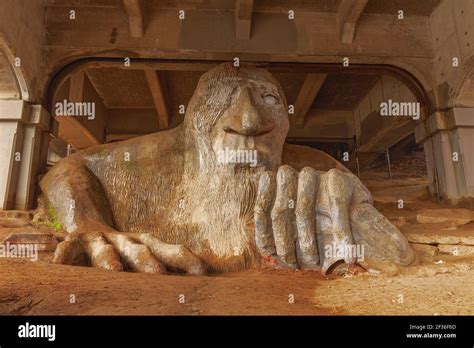 A Troll under a bridge in Seattle Stock Photo - Alamy