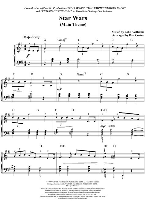 Star Wars (Main Theme) | Star wars sheet music, Clarinet sheet music ...