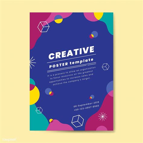 Download premium vector of Creative advertisement poster template ...