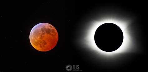 Lunar Vs. Solar - My shots from both Eclipses [OC][2048x1000] : r ...