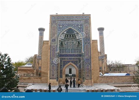 Gur-e-Amir Or Guri Amir Tomb Of The King, A Mausoleum Of The Asian Conqueror Timur. Editorial ...