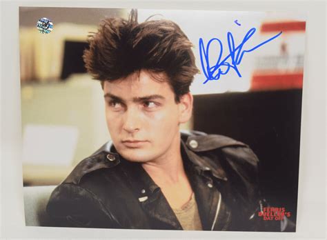 Charlie Sheen in Ferris Bueller's Day Off Signed Photo 8 x 10 COA | eBay