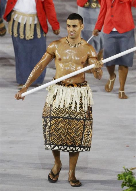 Meet the Tonga flag bearer Pita Taufatofua