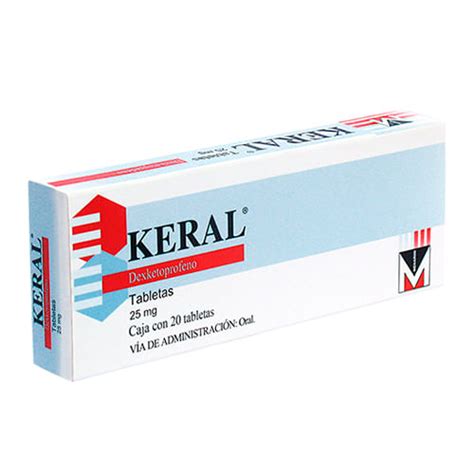 Keral 25 mg 20 Tabletas - Farmacias Klyns