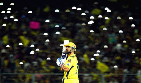 CSK's captain MS Dhoni during the IPL 2023 match