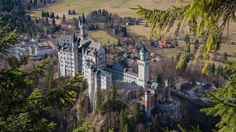 Germany, Bavaria, Neuschwanstein Castle, castle, building, house ...