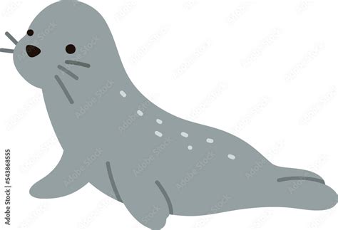 Little cute seal clipart illustration. Stock Illustration | Adobe Stock