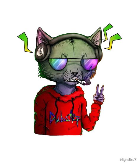 "Dubstep cat" by Nightfire7 | Redbubble