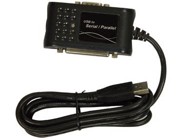 USB to 9-Pin Serial Port and 25-Pin Parallel Port Adapter, DISCONTINUED