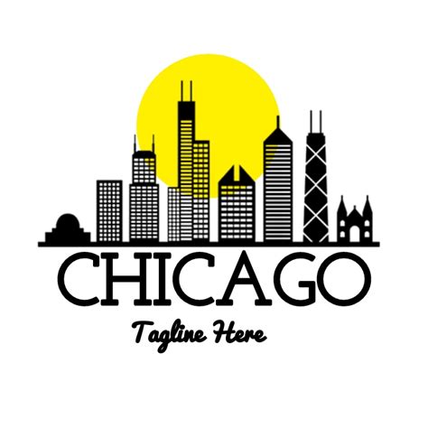 Chicago skyline logo , skyline travel logo Template | PosterMyWall