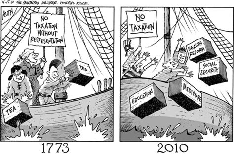 Political Memes: The Tea Party: Then and Now 1773 - 2010